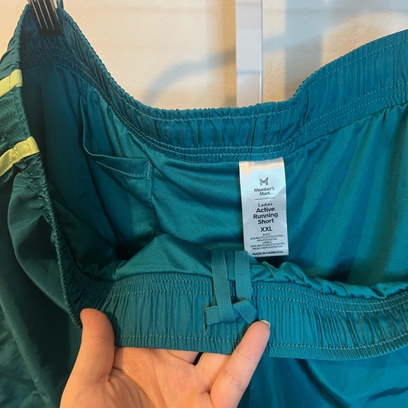 Member's Mark Ladies Active Short Cabo Blue/Washed Mint NWOT XXL - Picture 5 of 5